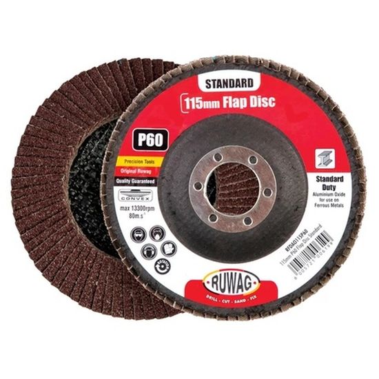 RUWAG 115mm P80 Flap Disc Standard /ea