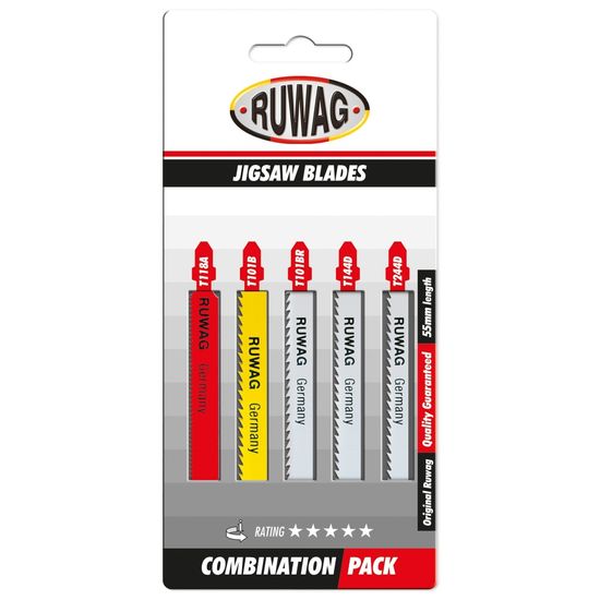 RUWAG T-shank Combo Jigsaw Blade Set