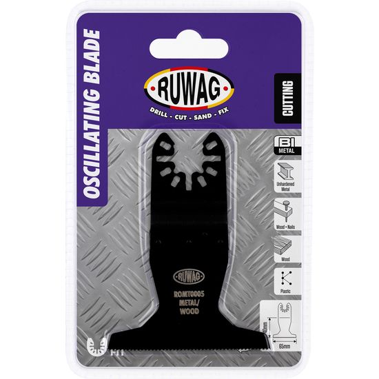 RUWAG Oscillating Mult-tool Straight Blade For Wood & Metal 65mm
