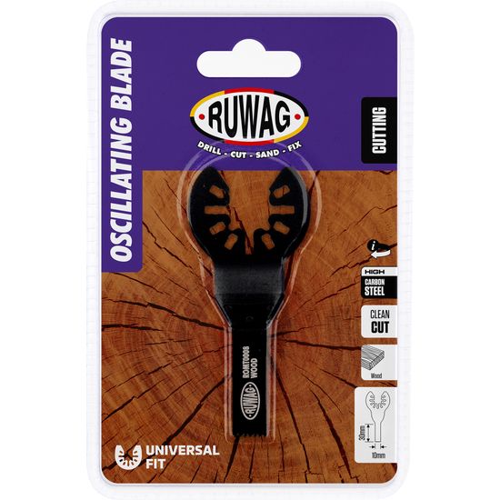 RUWAG Oscillating Mult-tool Straight Blade For Wood 10mm