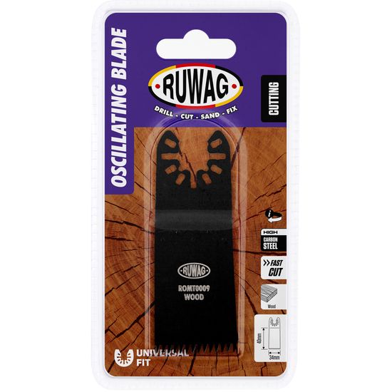 RUWAG Oscillating Mult-tool Straight Blade For Wood 34mm