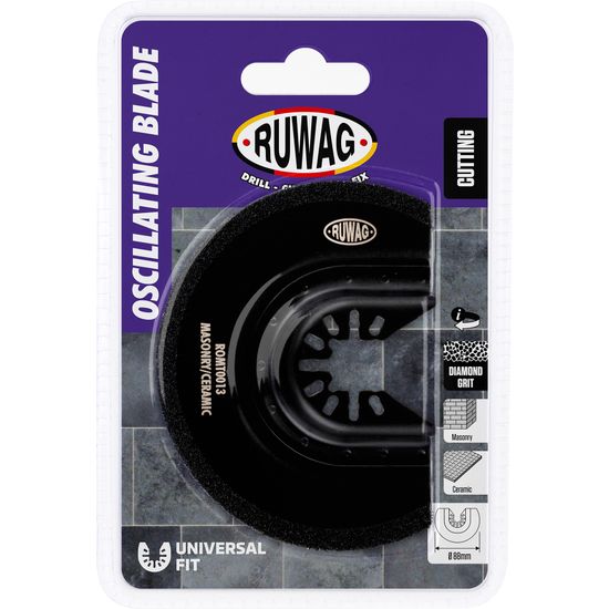 RUWAG Oscillating Mult-tool Radial Blade For Ceramic 88mm&oslash;