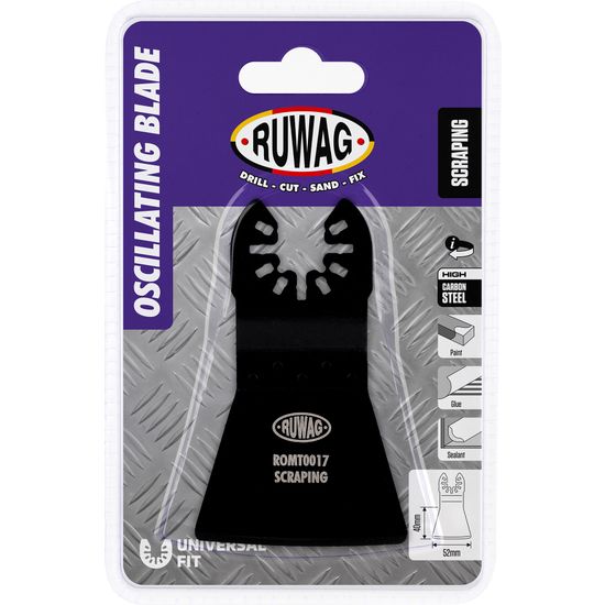 RUWAG Oscillating Mult-tool Straight Flexible Scraper 52mm