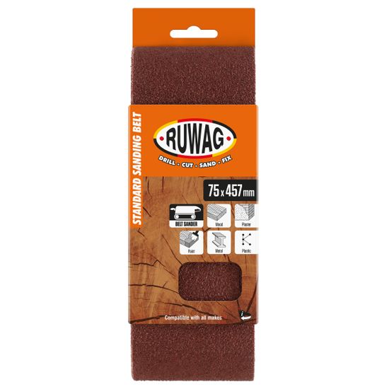 RUWAG 75x457 P100 3 Pack Belt /pk