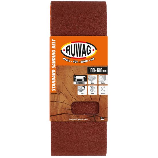 RUWAG 100x610 P80 3 Pack Belt /pk
