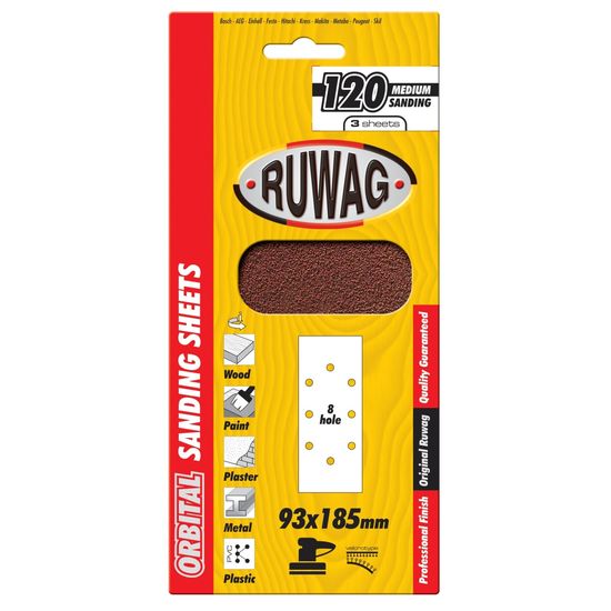 RUWAG 93x230 P60 Orbital Clamped 5 Pack /pk