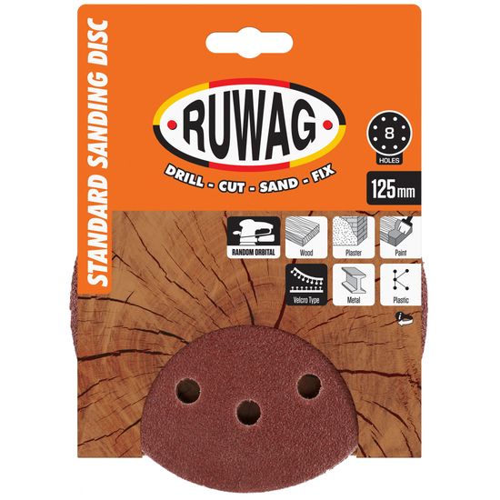 RUWAG 125 P60 Random Orbital 5 Pack /pk