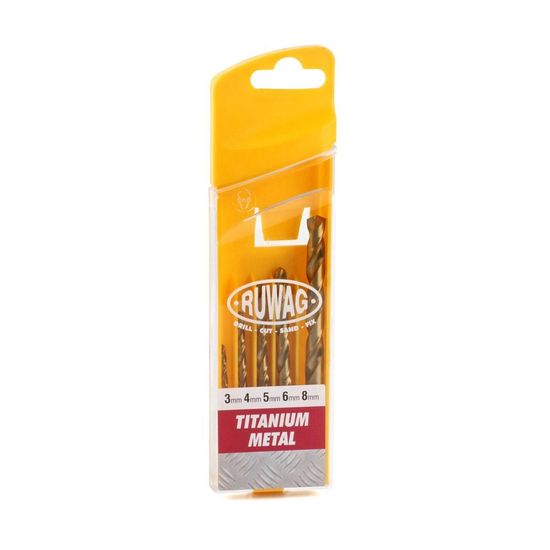 RUWAG 5pce Titanium Metal 3-8mm