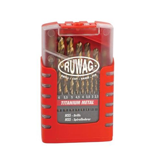 RUWAG 19pce Grip Box Titanium Metal