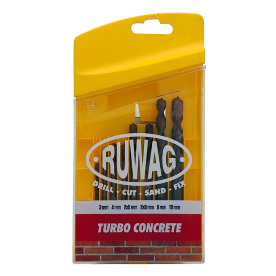 RUWAG 8pce Turbo Concrete 3-10mm