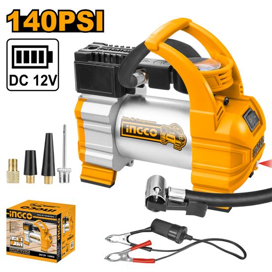 INGCO Auto Air Comp 12v 140psi 35l/min 10bar