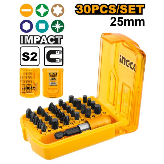 INGCO S/d Bit Impact Set S2 30pc