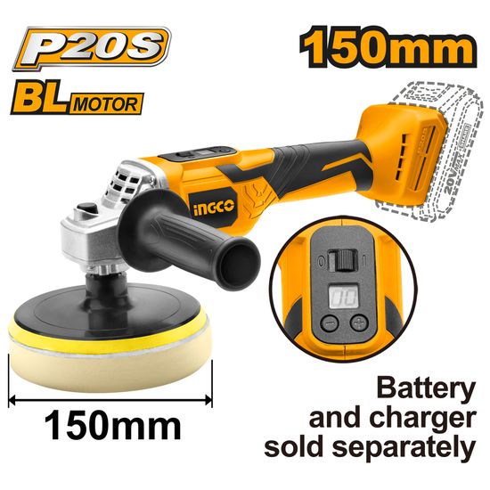 20v Ps+ Angle Polisher 150mm