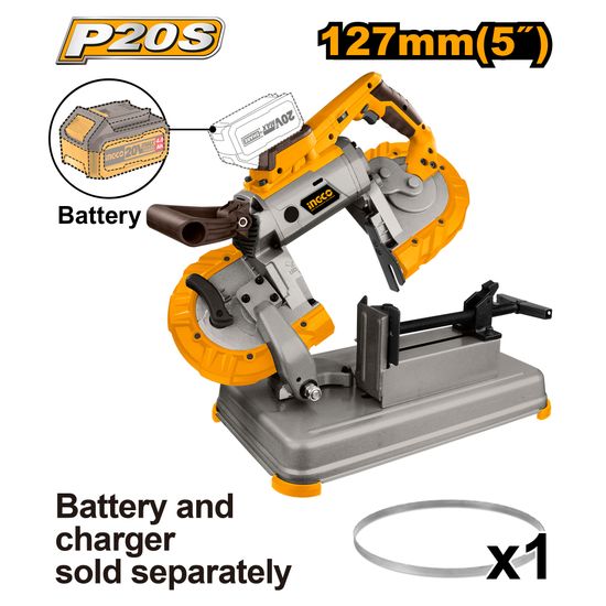 INGCO 20v Ps+ C/l Band Saw 127mm X 127mm