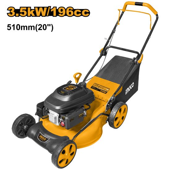 INGCO Lawn Mower Petrol, 3.5kw 196cc