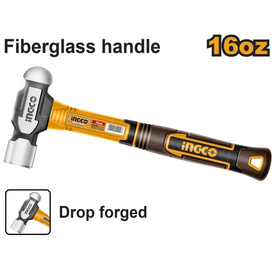 INGCO Hammer Bp D/f C/ Steel 450g F/g