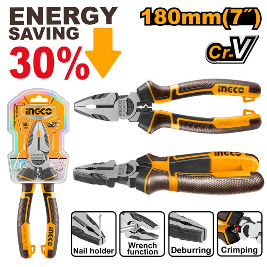 INGCO Plier Comb 180mm Hl Cr-v