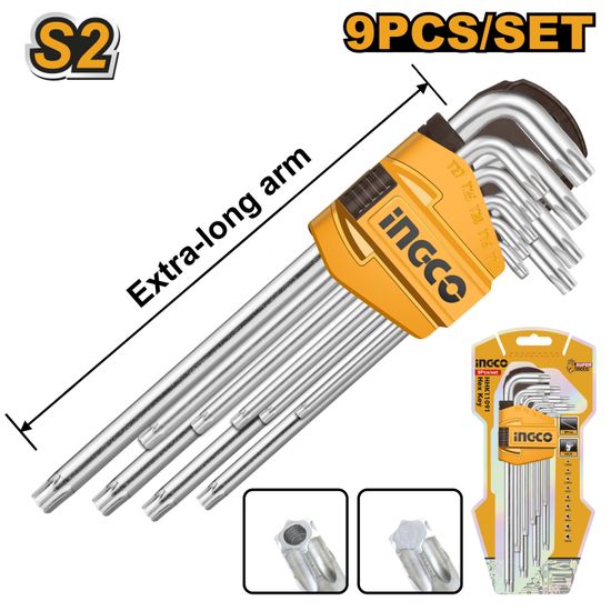 INGCO A/key 9pc Torx Xl T10-t50 Crv