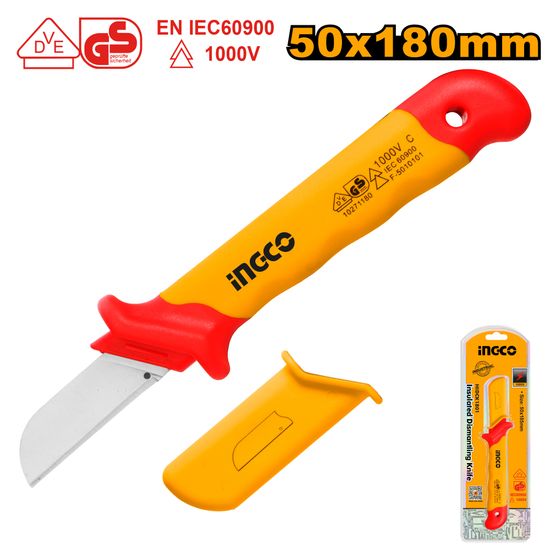 INGCO Knife Cable Insulated 50x180mm
