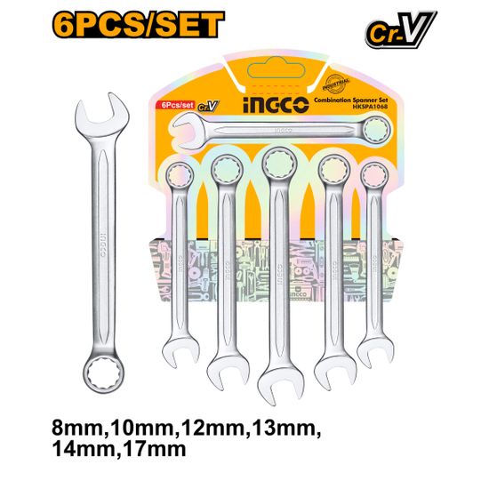 INGCO Spanner Set Combination 6pc