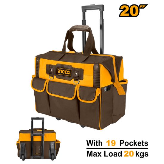 INGCO Rolling Rigid Tool Bag 500mm