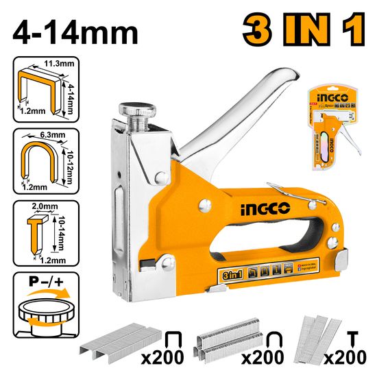 INGCO 3 In 1 Staple Gun