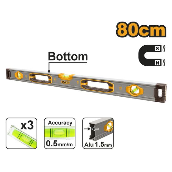 INGCO Level Alum With Magnet 80cm