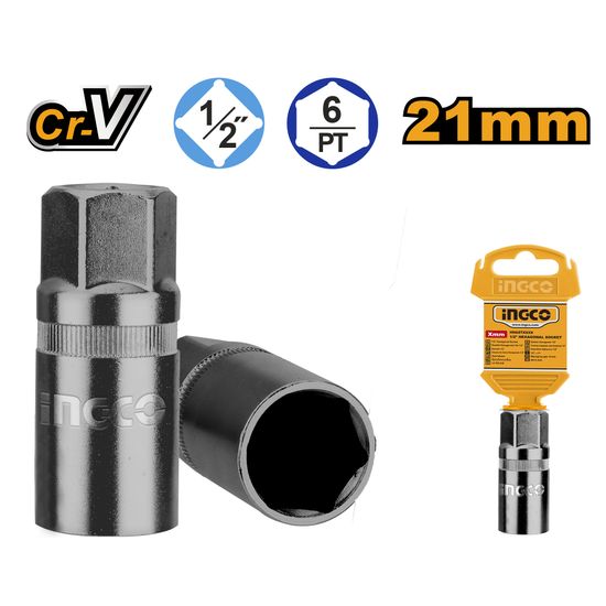 INGCO Sparkplug Socket 21mm