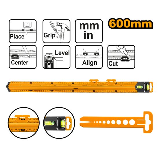 INGCO Measure Mate 60cm 2pc Vial 1pc Gripper