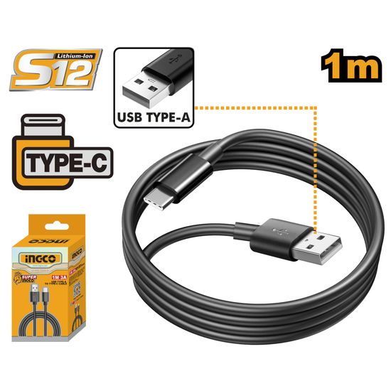 INGCO 12v Ps+ Usb Cable A To Type C Cable