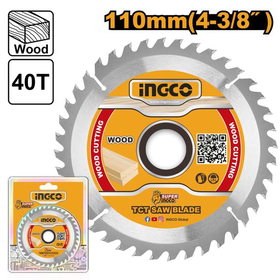 INGCO Blade Tct Wood 110x40t 20/16