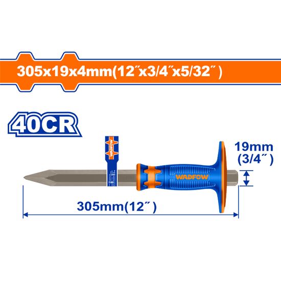 WADFOW Chisel Concrete 40cr 4x19x305mm