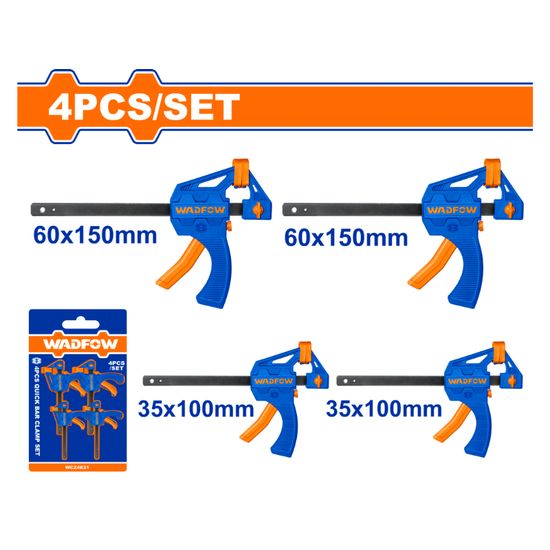 WADFOW Clamp Quick Bar Set 4pcs