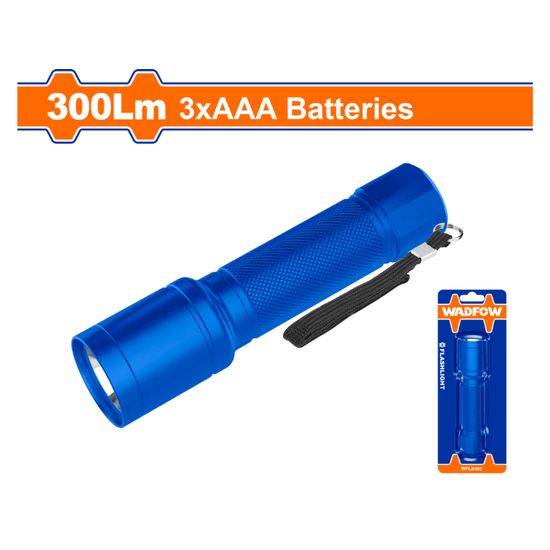 WADFOW Torch Flash Light 90-300lm 130m