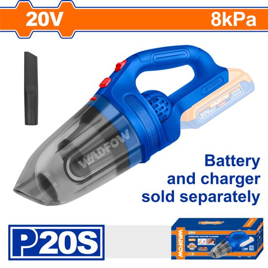 WADFOW 20v Ps+c/l Hand Held Vacuum 0.45l No B/c
