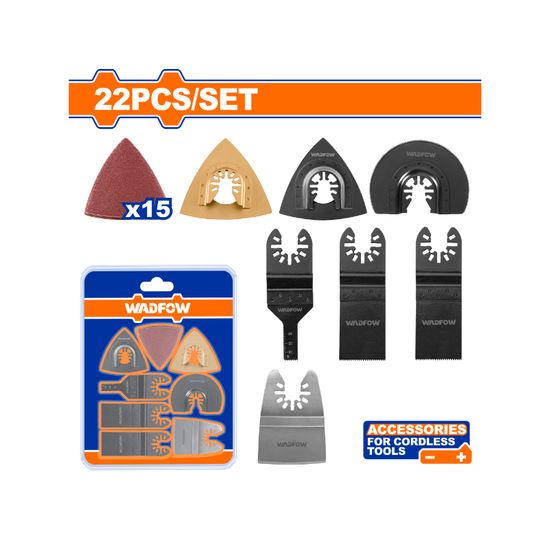 WADFOW Multi Tool Blade Set Wood/metal 22pcs