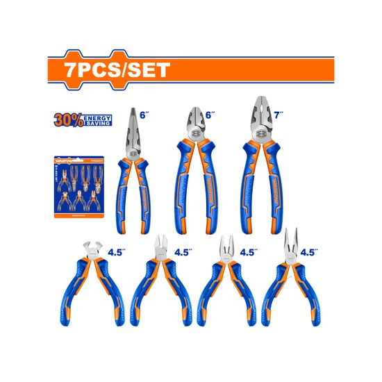 WADFOW Plier Set High Leverage 7pcs