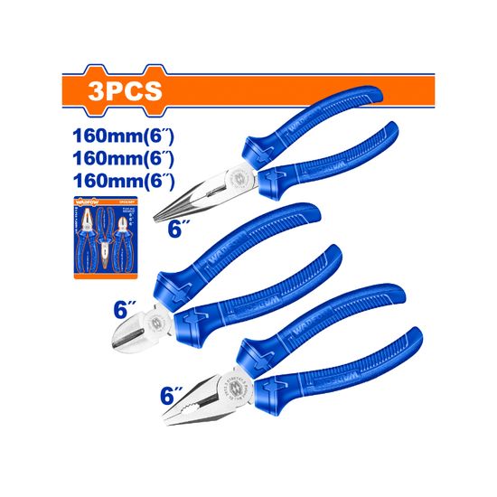 WADFOW Plier Set 1 Colour 160mm 3pcs