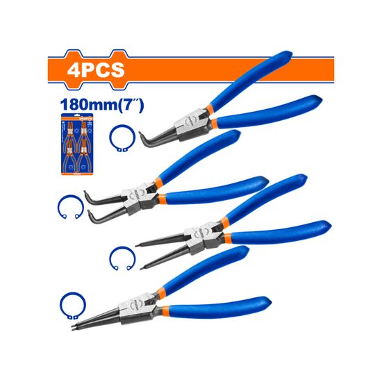 WADFOW Plier Set Circlip 180mm 4pcs