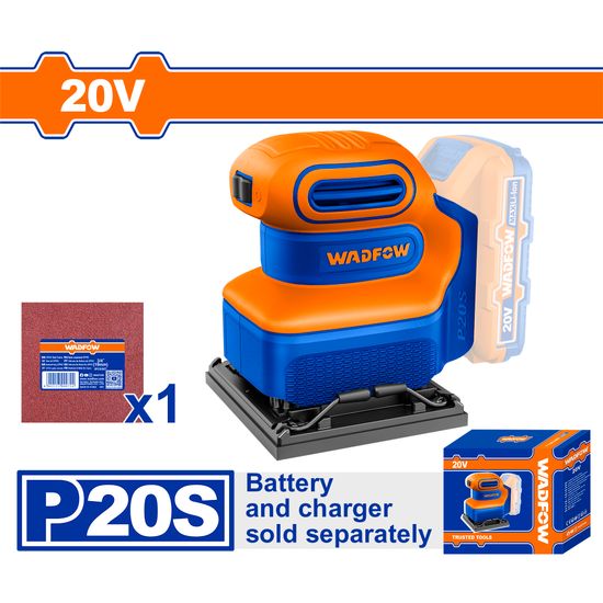 WADFOW 20v Ps+ C/l Sheet Sander 110x100mm