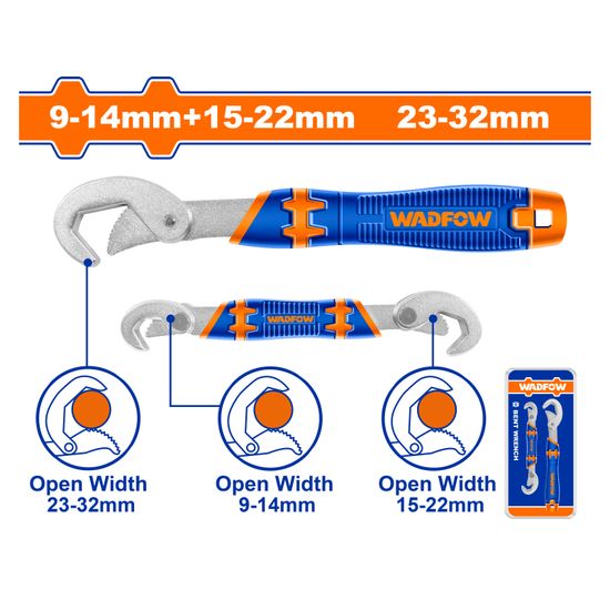 WADFOW Wrench Set Doe 9-14mm 15-22mm Soe 23-32mm