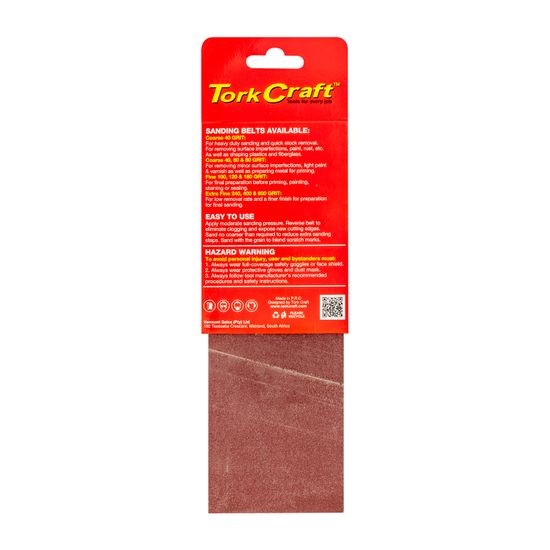 TORK CRAFT Sanding Belt 75 X 457mm 240grit 2/pack