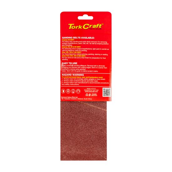 TORK CRAFT Sanding Belt 100 X 530mm 120grit 2/pack