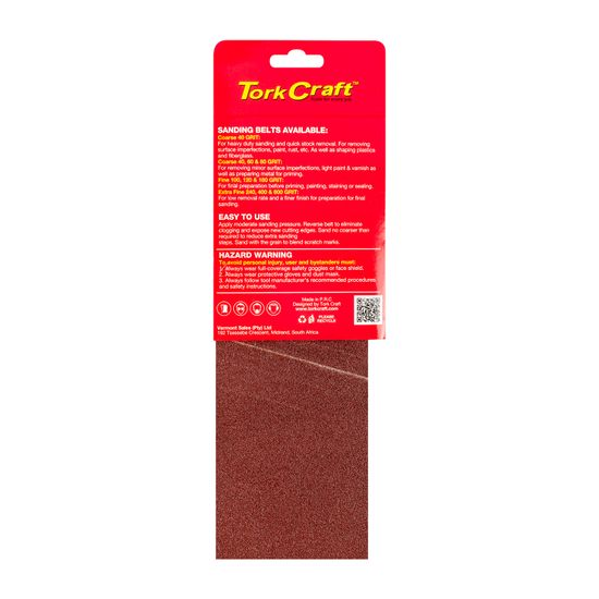 TORK CRAFT Sanding Belt 100 X 560mm 120grit 2/pack