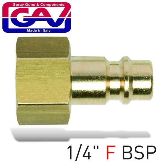 GAV Brass Connector 1/4\'f