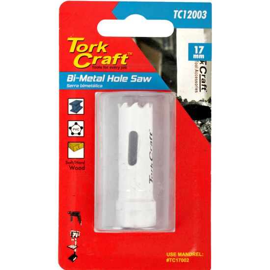 TORK CRAFT Hole Saw Bi-metal 17mm