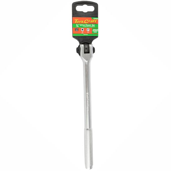 TORK CRAFT Power Bar 3/8\'m Drive 250mm Swivel Head Steel Handle Socket