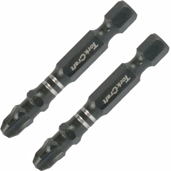 TORK CRAFT Impact Phil.3 X 50mm Power Bit 2/card Ph3