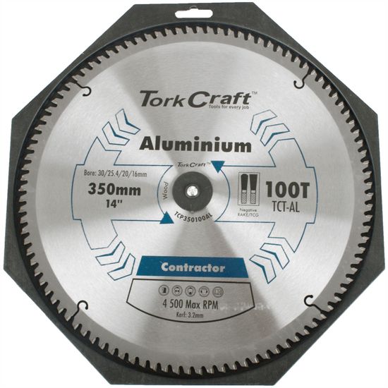 TORK CRAFT Blade Contractor Alum 350 X 100t Tcg Neg Circular Saw Tct