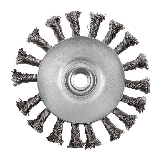 TORK CRAFT Wire Cup Brush Twisted Bevel Plain 115mmxm14 Bulk